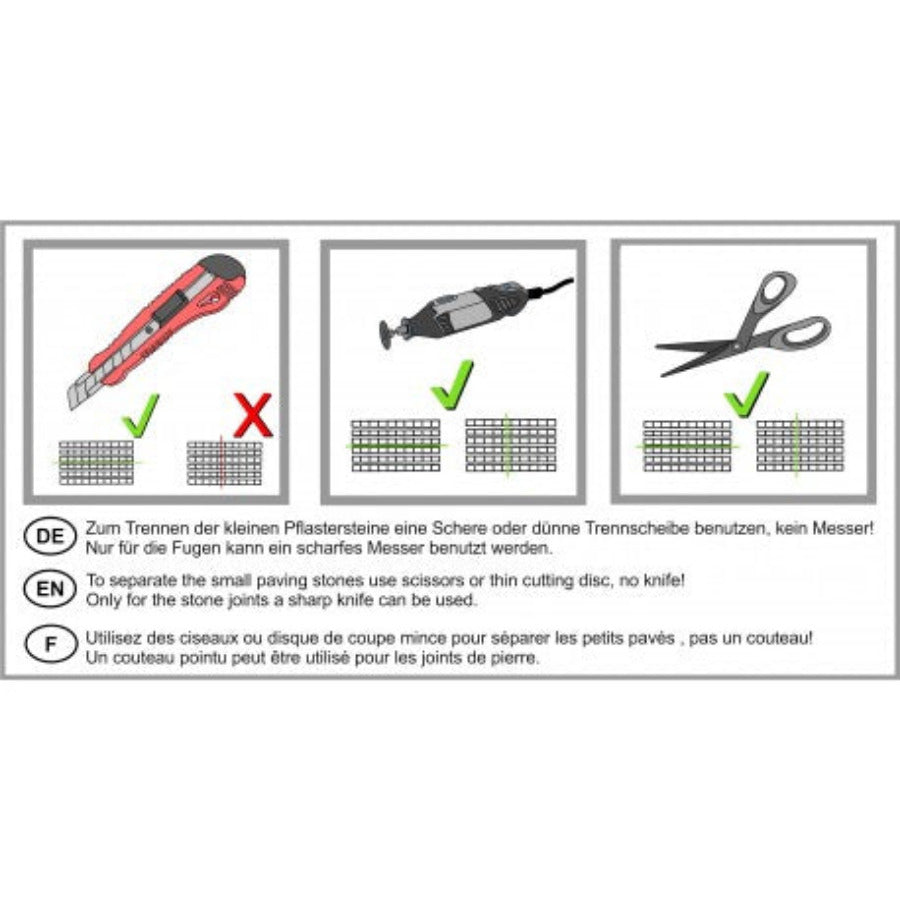 TT (1:120) Pflasterplatz, gerade verlegt