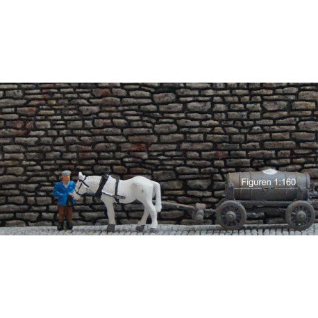 Mauer mit Bruchsteinen XS