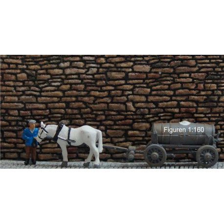 Mauer mit Bruchsteinen XS