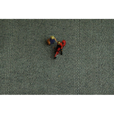 Pflasterplatz H0, römisch verlegt