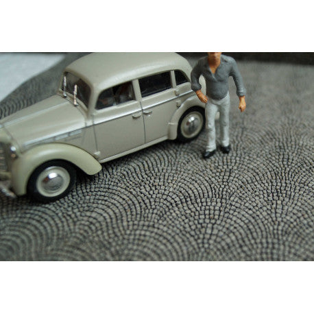 (Spur0) Mosaikpflaster, Schuppenverlegung