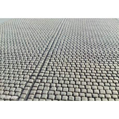 Kopfsteinpflaster, gerade Verlegung