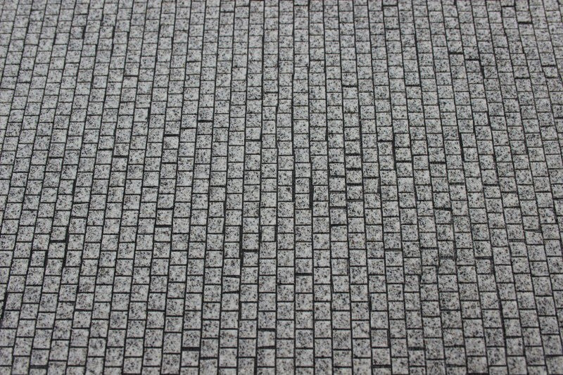 Kopfsteinpflaster, gerade Verlegung (1:22,5)