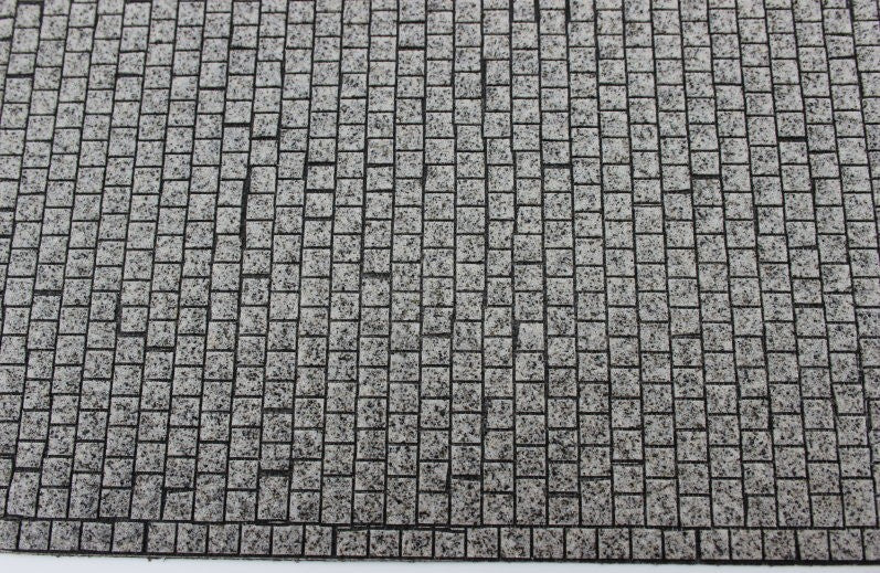 Kopfsteinpflaster, gerade Verlegung (1:22,5)