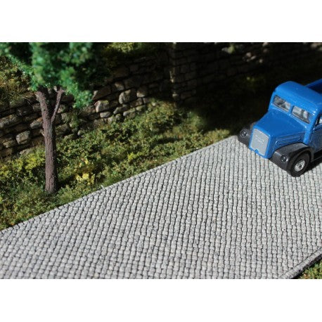 Pflasterstraße, polygonale Verlegung