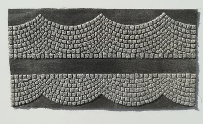 Übergang für Kopfsteinpflaster, römisch verlegt (1:22,5)